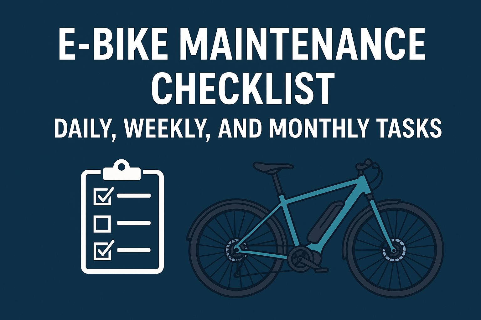 ebike maintenance checklist daily